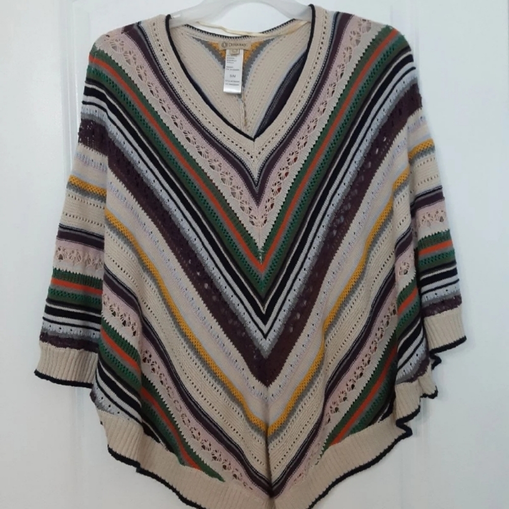Striped Democracy poncho